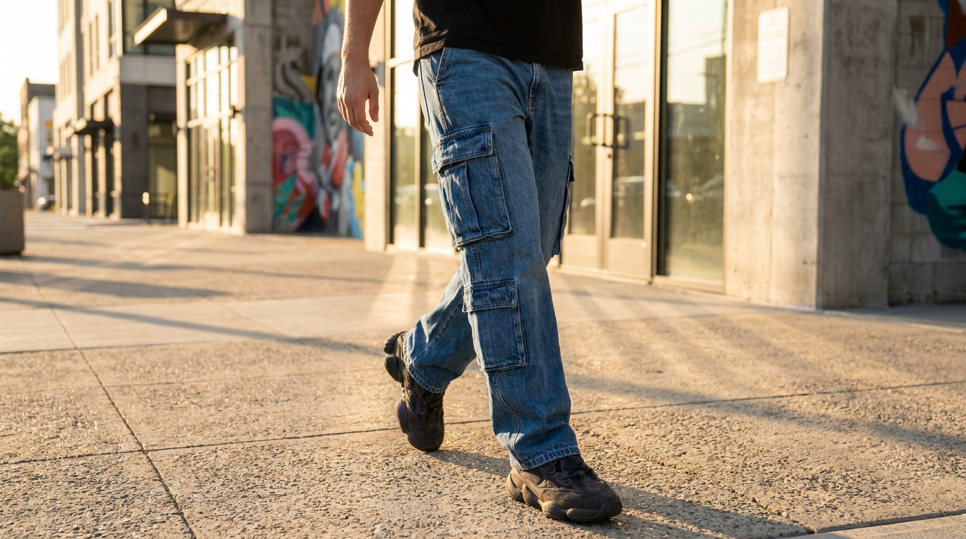Pantalón cargo jean | Guía de cortes y estilo urbano 2026